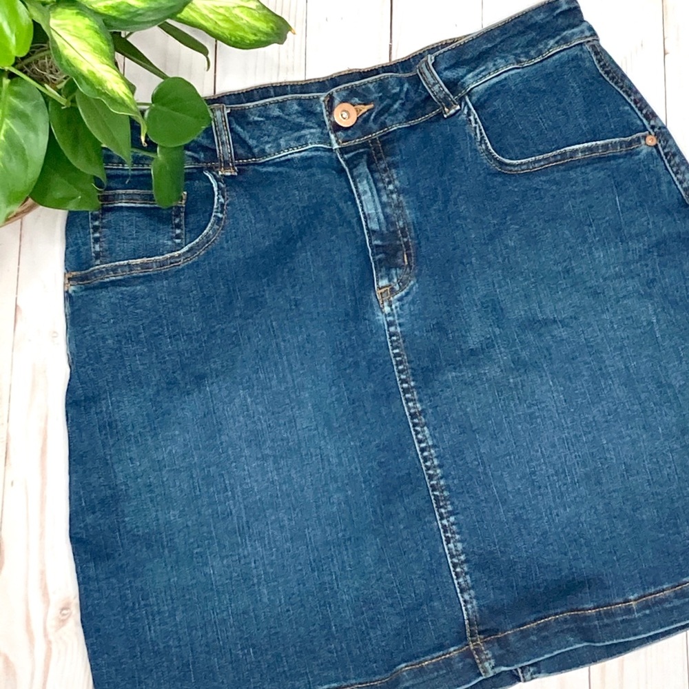 Faded Glory Denim Skirt